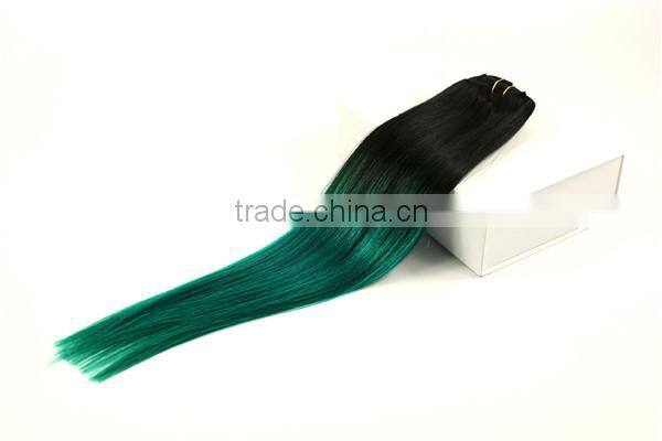 Manufacturer Wholesale Brazilian Human Hair wet and Wavy Clip in Hair Extensions