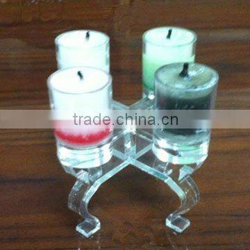 promotional valentine's day decoration acrylic candle holder
