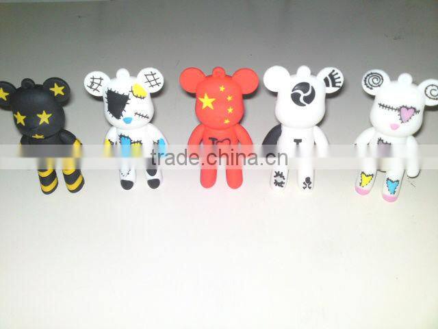 High Quality Cartoon USB Flash Drive with USB 2.0 PVC 128mb to 64GB Special USB Flash Disk