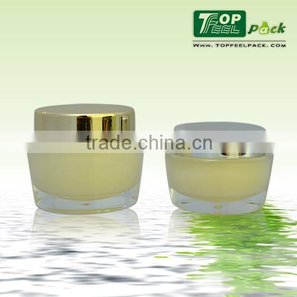 High-end fancy acrylic jar for day/night cream 15g/30g/50g