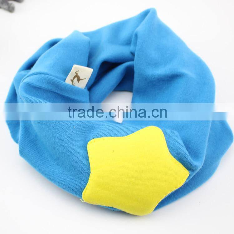 Wholesale Autumn Winter Newest Fashion Candy Color Star Pattern Kids Baby Infinity Scarf
