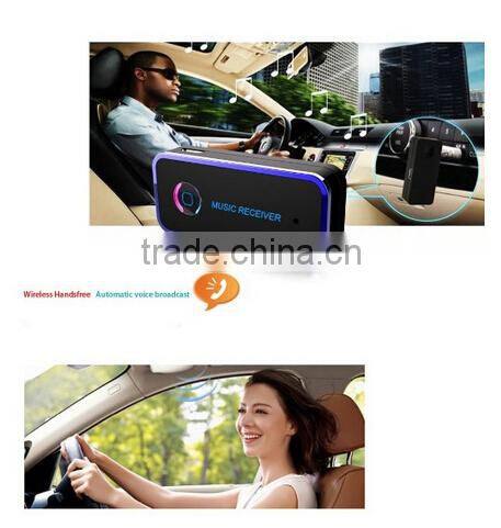 NFC-Enabled Wireless Portable Stereo Bluetooth Adapter with 3.5mm Output - for Car Music Sound System -