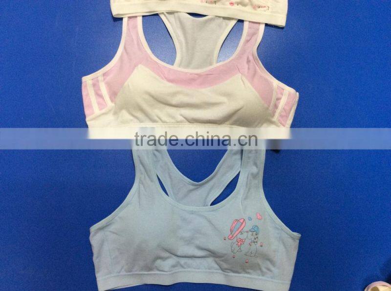 New athletic teen bra for sport girl young girl yoga bra