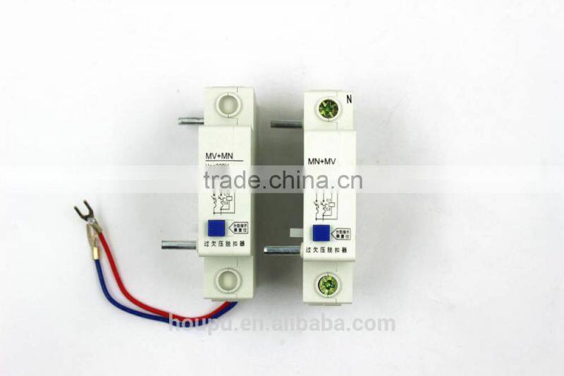 MV+MN automatic reset remote circuit breaker auxiliary switch
