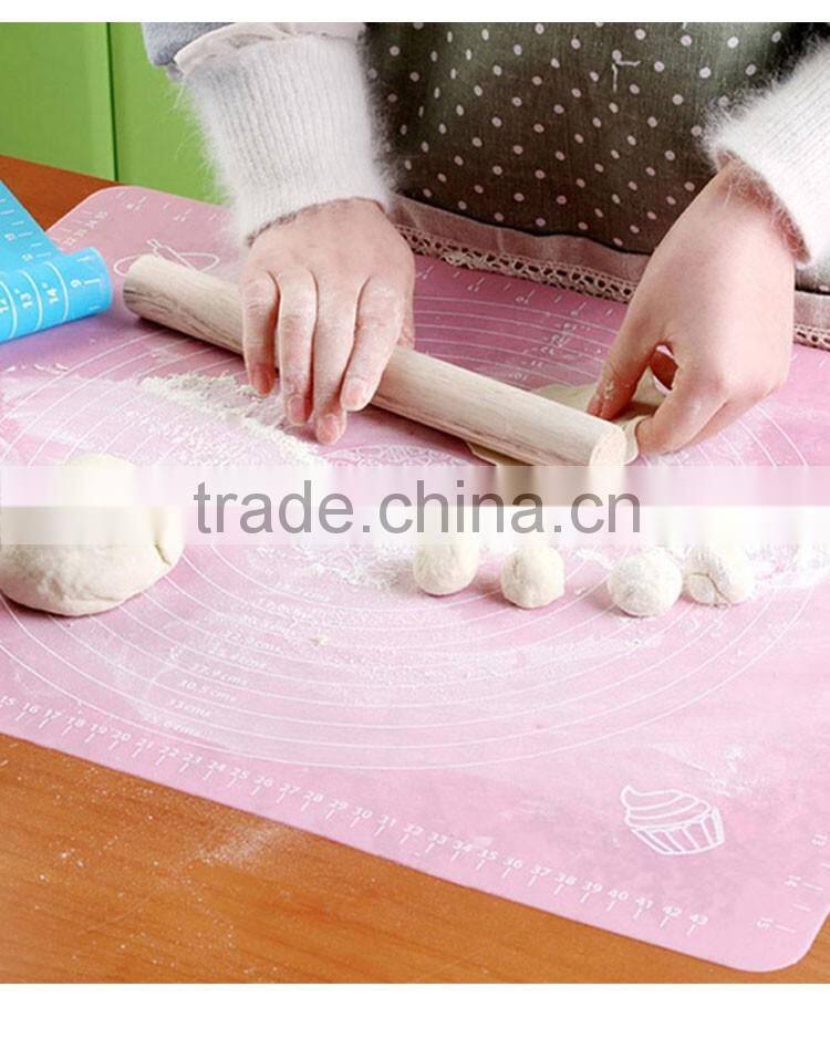 Silicone Pastry Mat with Measurements,Pastry Rolling Mat,Reusable Non-stick Silicone Baking Mat