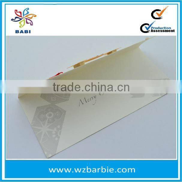 2015 Wholesale Stock New Year Customizable Paper Crafts Marry Christmas Card