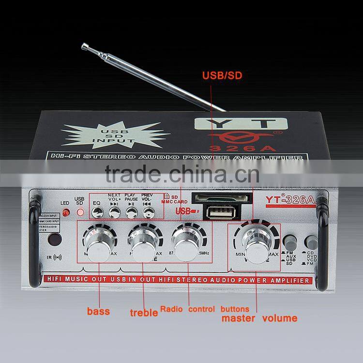 China hot sale amplifier YT-326A support CD/DVD/VCD input HOT!!!Top sell