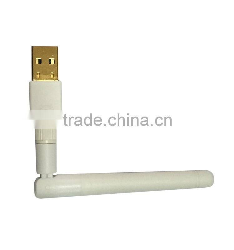 150m usb mini wireless network card ralink rt5370 with high gain antenna