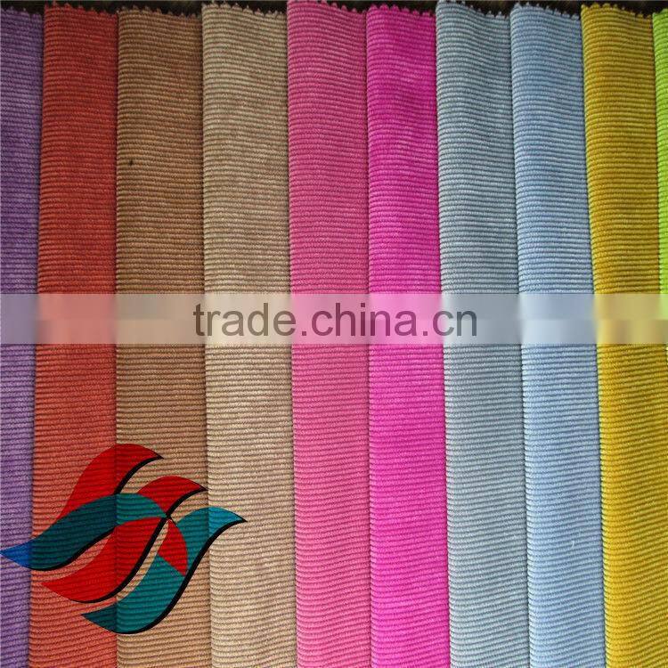 2014 hot sale,88%polyester 12%nylon, 16 wale corduroy,sofa ,toy ,clothing fabric