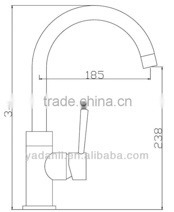 china kitchen faucet with gooseneck spout 5310