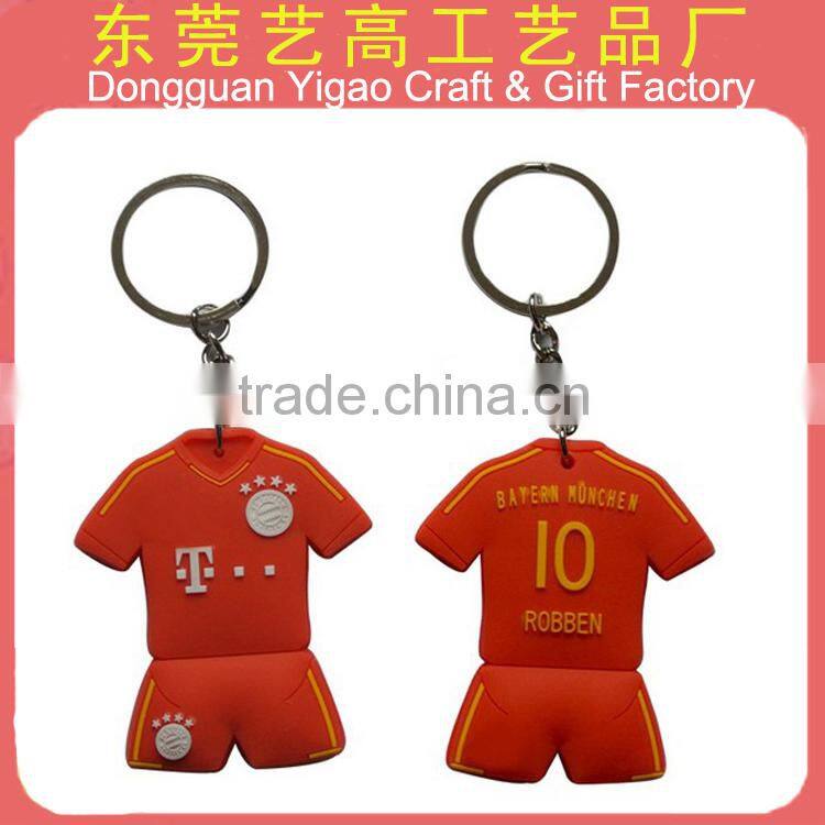 China factory personalize Soft PVC 3d handmade keychain for promo gifts