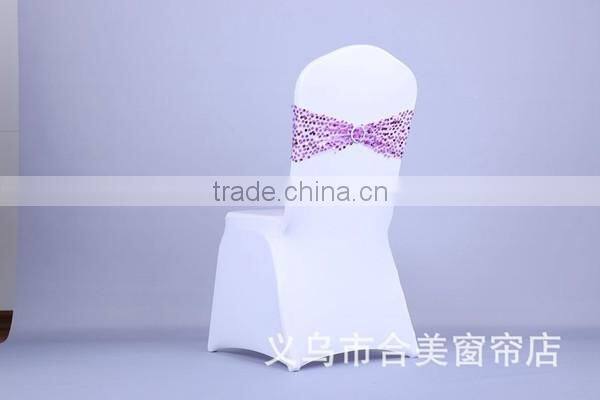 lace chair sash elastic ruffle chair sash cheap spandex chair sashes