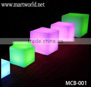 Latest design LED light cube wedding decoration;Customized light cube for wedding events&party(MCB-001)