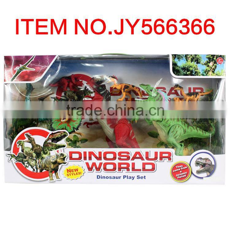 OEM manufacturer plastic dinosaur toys set for kids play