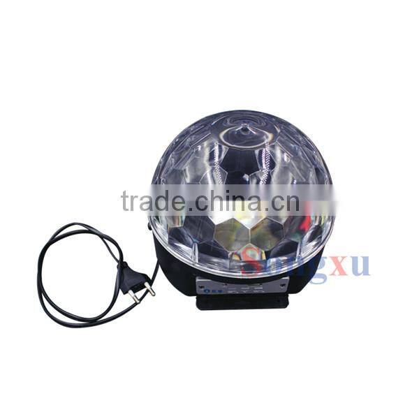 6pcs rgb crystal magic ball led lighting effects for ktv
