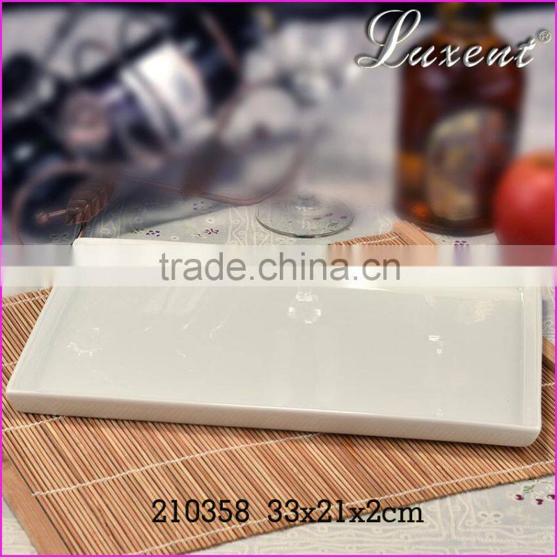 Hotel & home style porcelain tableware,porcelain flsh plate,ceramic deep plate set