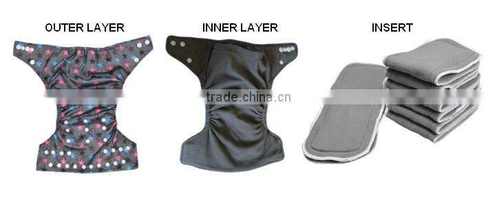 5 layers charcoal bamboo inserts for washable diapers hot new products for 2016