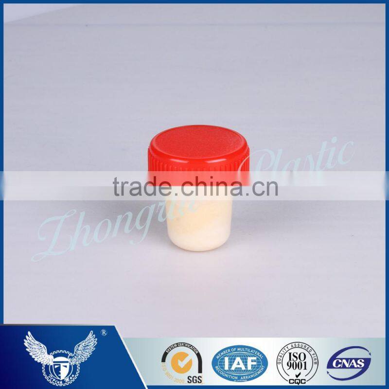 Gold color plastic cap synthetic cork SGS FDA certificates for whisky rum vokda brand bottles