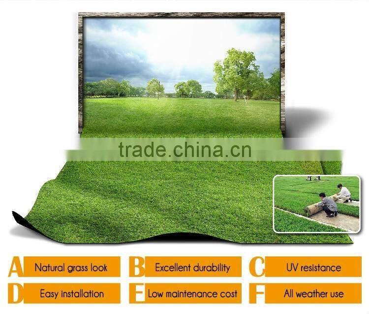 Pile Height 50mm cheap artificial grass carpet with topquality