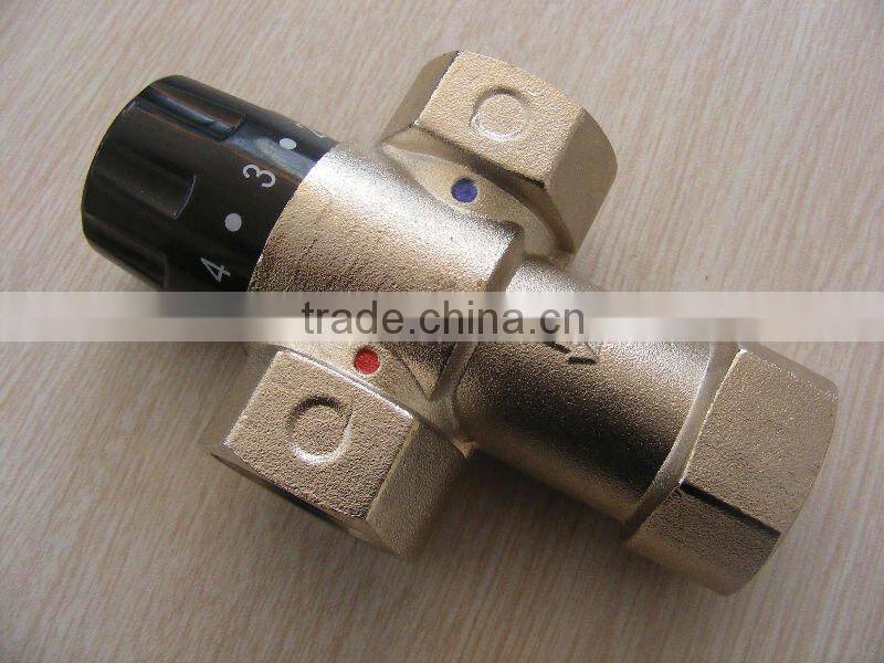 1" brass Three Way Thermostatic Valve for solar heater