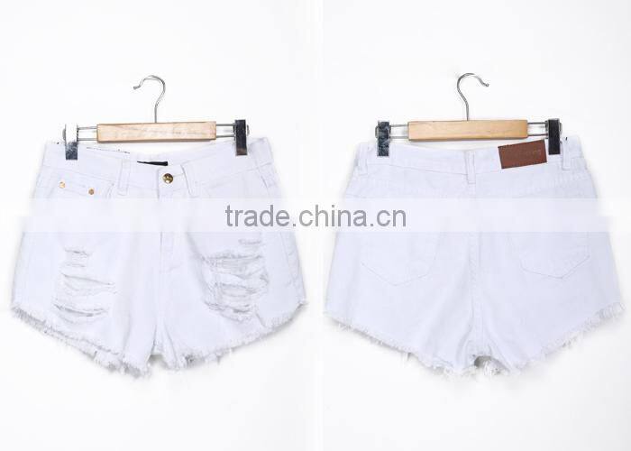 Guangzhou new custom jean jean wear white jeans