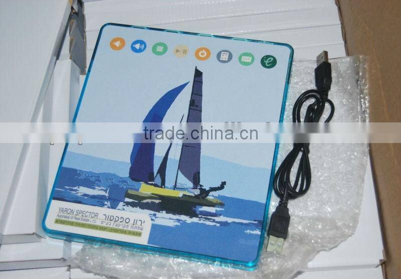 USB multifunction webkey mouse mat with full color printing