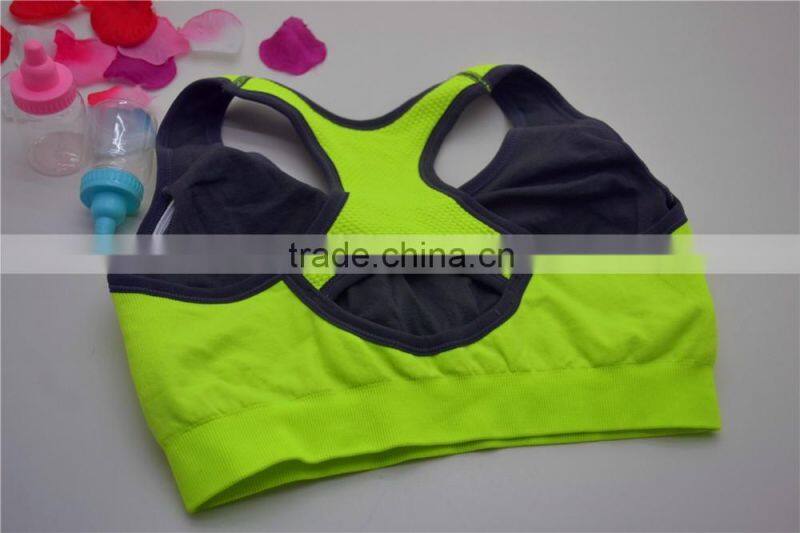 Sexy seamless yoga tops women underwear sports bra