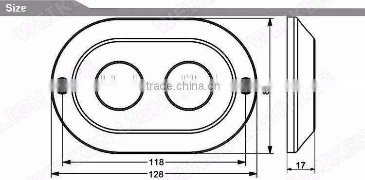 waterproof 120w blue deck light stainless steel underwater 12 volt led lights