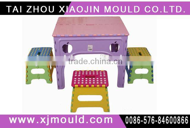 plastic foldable child Table Mould,folding child table mold supplier