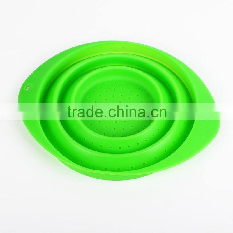 China supplier lead free colorful silicone Collapsible Basket