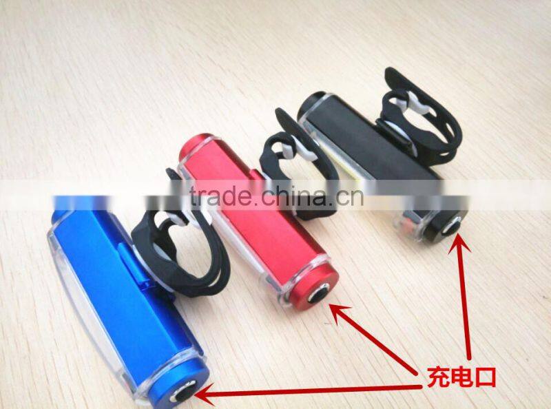 Professional research and development supply alloy COB bike tail light USB charging warning tail light