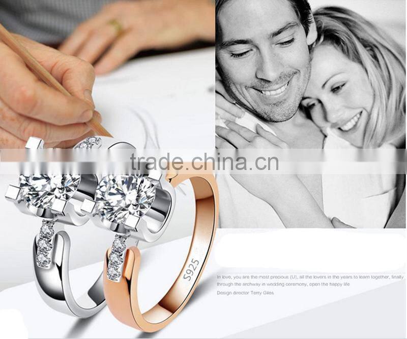 Wholesale Czech crystal stainless steel ring