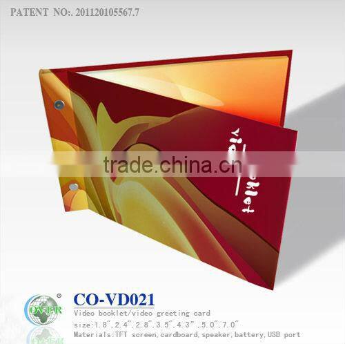 Advertising/Fashional /VIVID gift/Promotional Video greeting gift