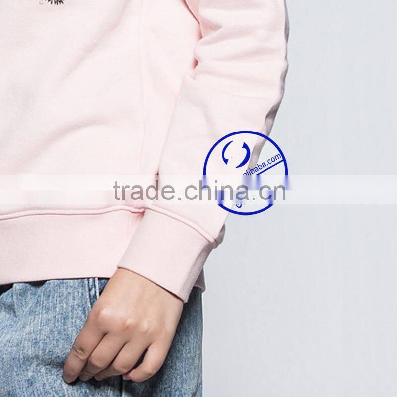 custom womens printed pullover casual fleece sweatshirts wholesale clothing