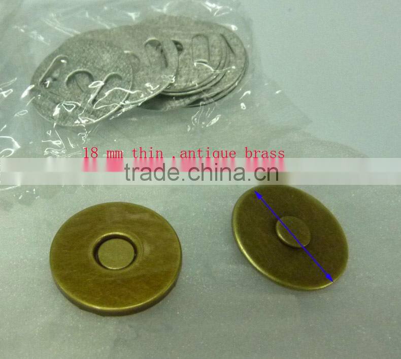 18 mm hidden magnet disc for bag