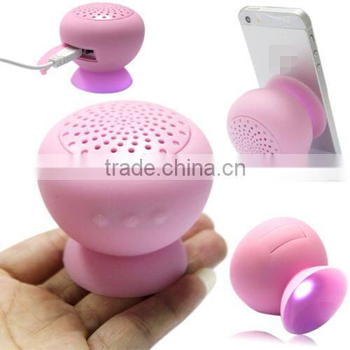 A2 Suction Cup Mini Mushroom Bluetooth Wireless Speaker Amplifier for iPhone iPad