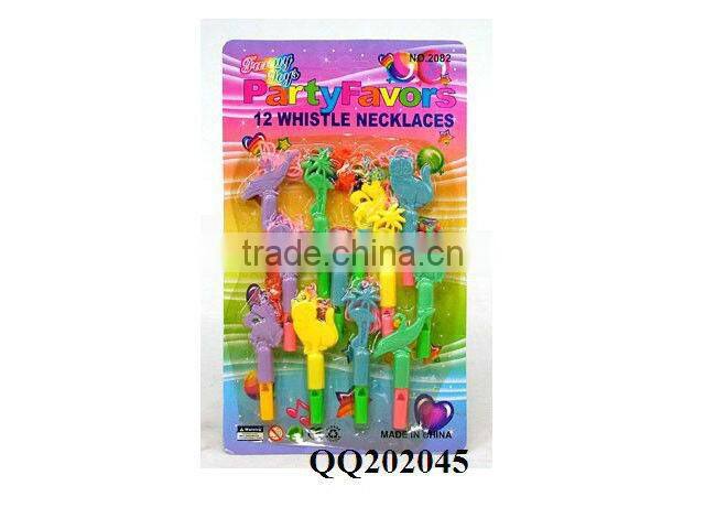 Party plastic animal toy whistle