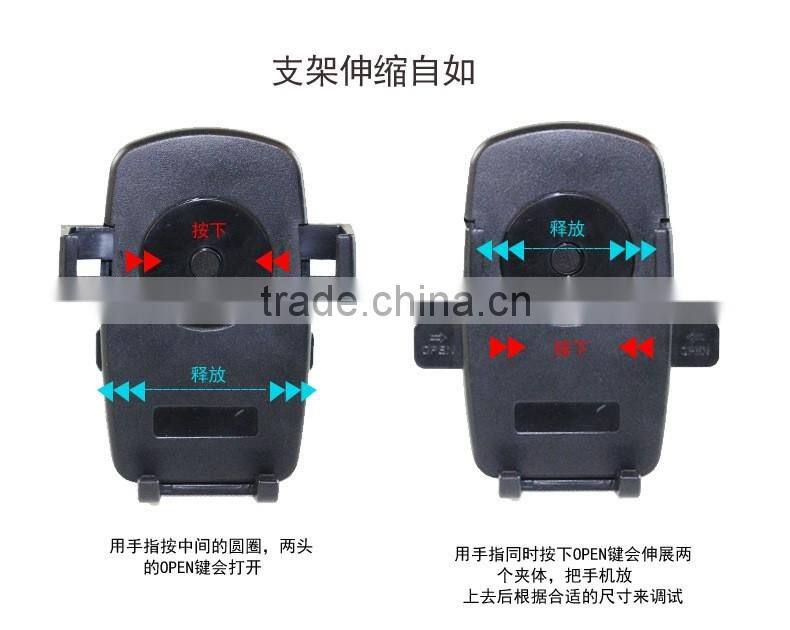 Bicycle phone holder 360 degrees mobile phones support bicycle frame