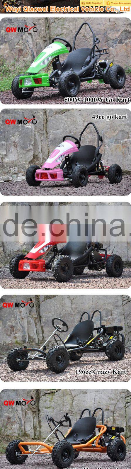 QWMOTO 2015 popular 196cc 6.5 hp drift go kart 196cc china crazy go kart for adults