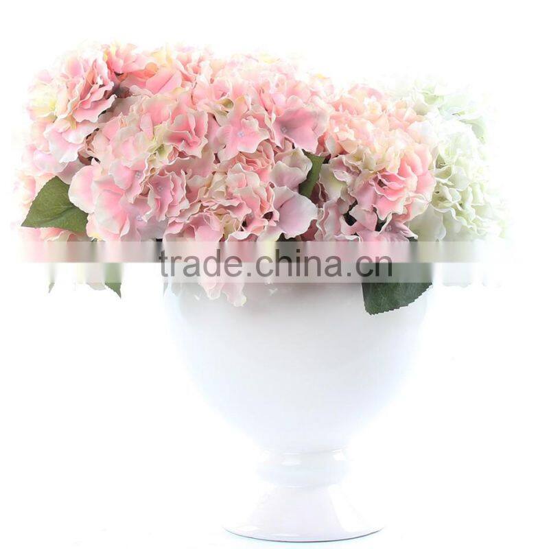 white wedding silk artificial hydrangea