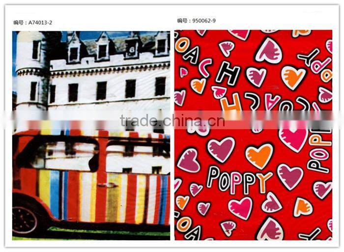 Flower design leather hot foil printing