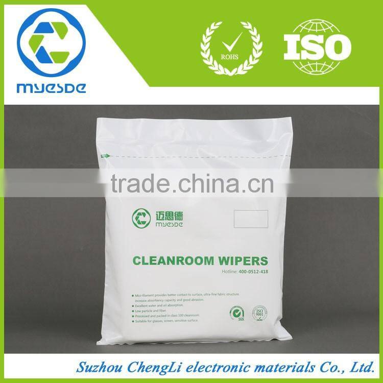 1009SLE disposable lint-free 100% polyester Cleanroom wiper cloth
