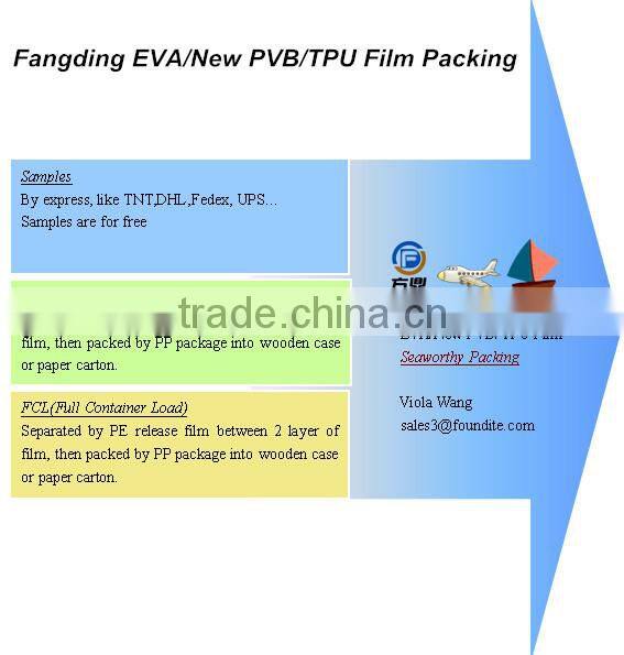 Clear bulletproof PVB film manufacture from China