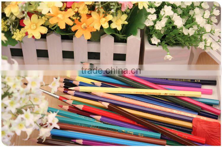 Water soluble pencil Using lead-free poison 48 different colors pencil High quality color core