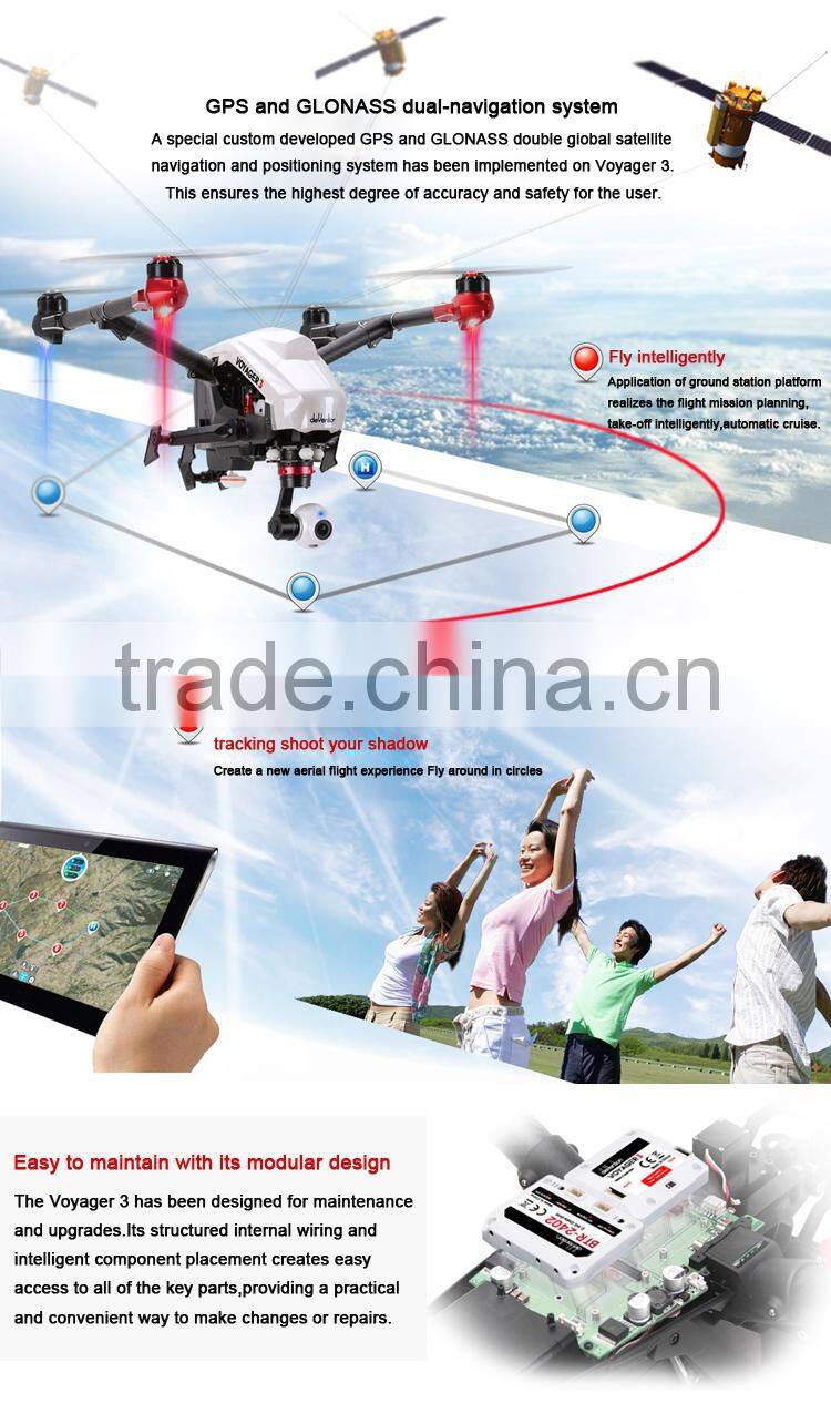 Newest product GPS phone control professional helicopter camera hd with 3D holder