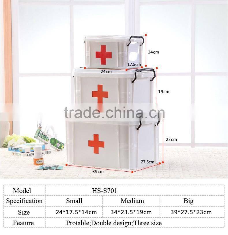 Travel useful plastic medicine storage box protable medicine box