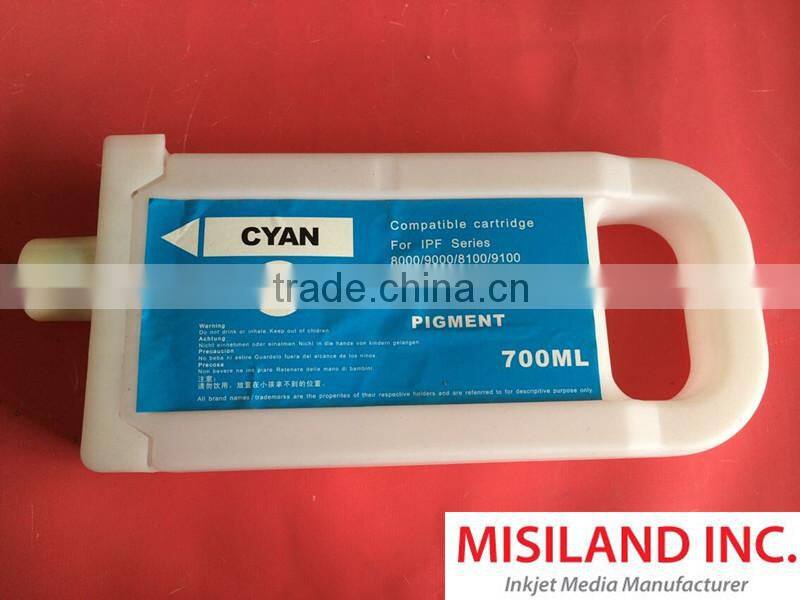 Wide Format Inkjet printer compatible ink Cartridge with chip for Canon PFI-702