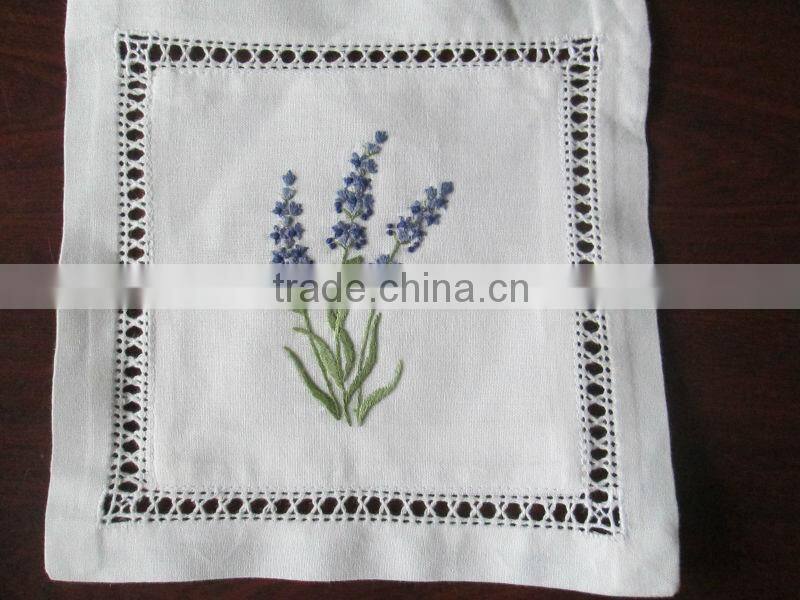 embroidery lavender bag