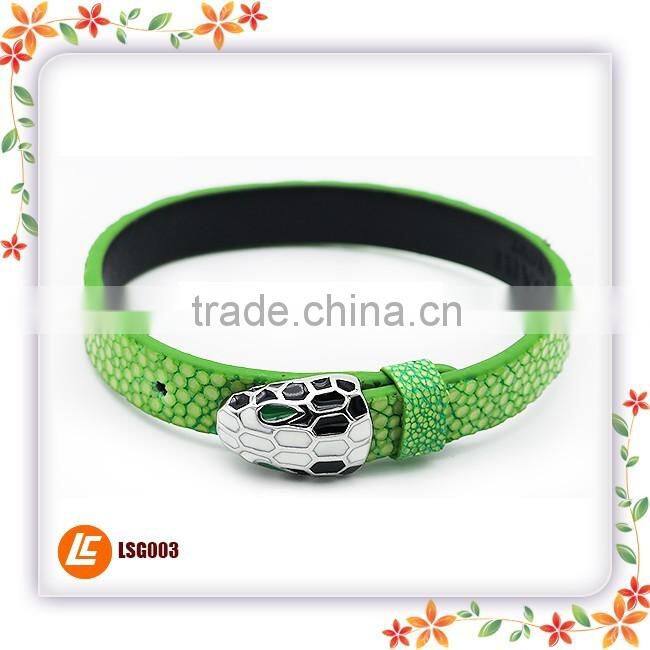 Fashion Brand Devil Rays leather bangle for men and women