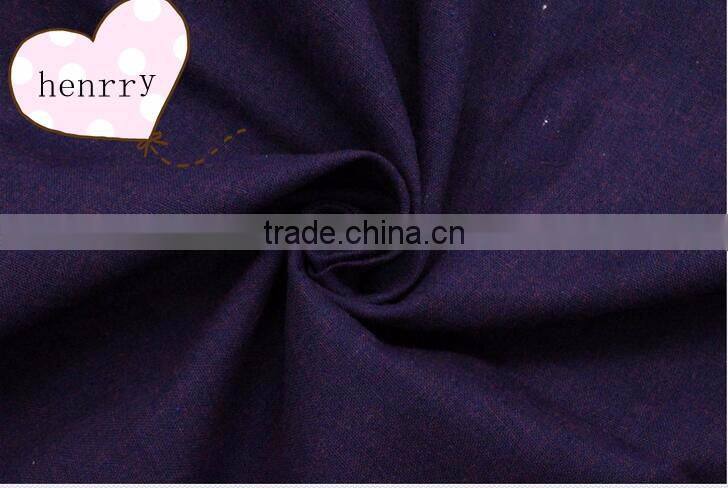 Pure color cotton and linen yarn-dyed pants fabric